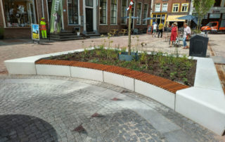 Revitalisering historisch plein in Zutphen met zitelementen van circulair, biobased