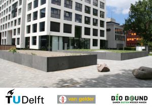 Circulaire, biobased bloembakken voor duurzame campus TU Delft