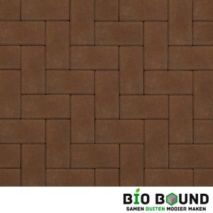 Circulaire biobased betonstraatsteen bruin