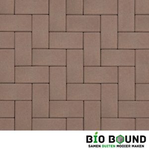 Circulaire biobased betonstraatsteen heidekleur