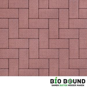 Circulaire biobased betonstraatsteen WGS bilbao rood