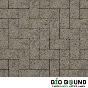 Circulaire biobased betonstraatsteen WGS segovia grijs witte cement