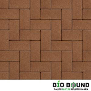 Circulaire biobased betonstraatsteen terracotta