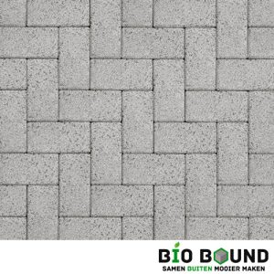 Circulaire biobased betonstraatsteen wit
