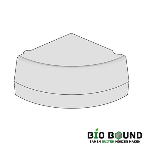 Circulaire, biobased hoekblokken uitwendig