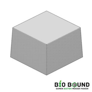 Circulaire biobased siercarre vierkant 100 duurzaam beton