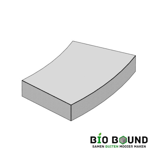 circulaire biobased bochttreden 60x16 cm - duurzaam beton