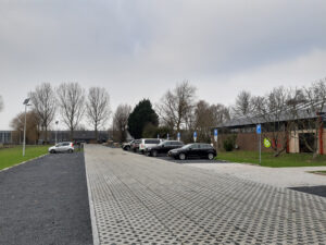 grasbetontegels met lage mki waarde