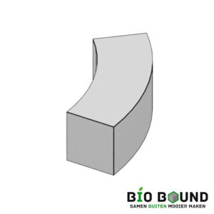 zitrandelement Liva bocht - circulair biobased beton