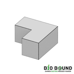 zitrandelement Liva hoek - circulair biobased beton