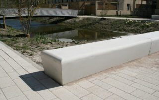 Duurzame betonband met omloopkop