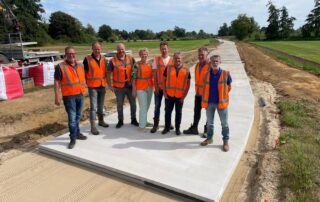 Oude IJsselstreek bouwt duurzaam fietspad met gekoppelde Bio Bound platen