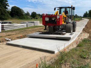 fietspad van duurzaam beton