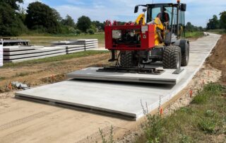 fietspad van duurzaam beton