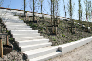 trapelementen van duurzaam beton