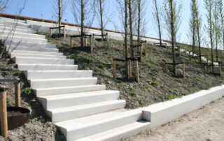 trapelementen van duurzaam beton