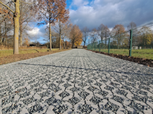 Circulaire, biobased grasbetontegels met partner Ebema in Belgie