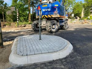 Betonstraatstenen met lage mki waarde
