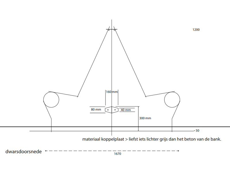 Ontwerptekening voor prefab betonelementen op maat